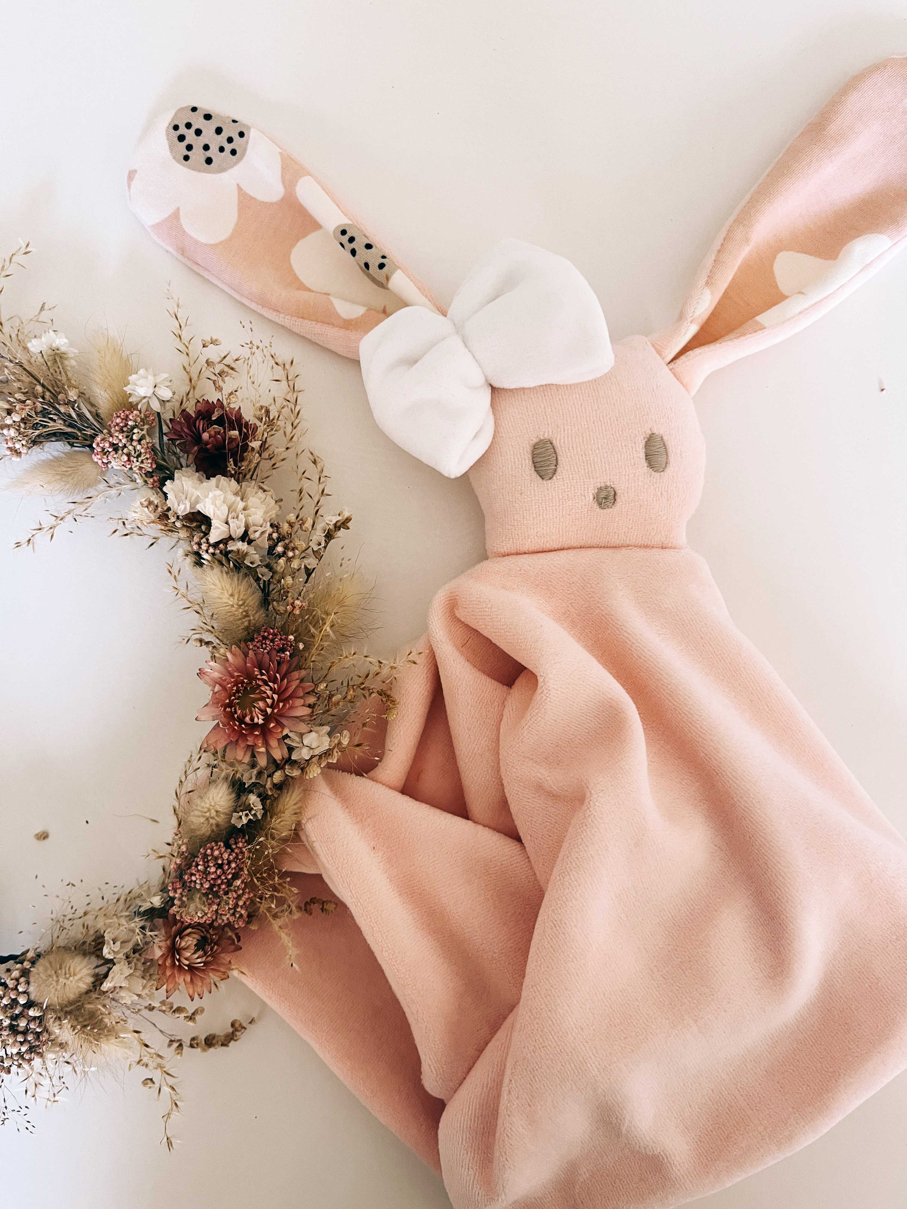 Doudou Velours Câlin - Bloom Bloom Pink