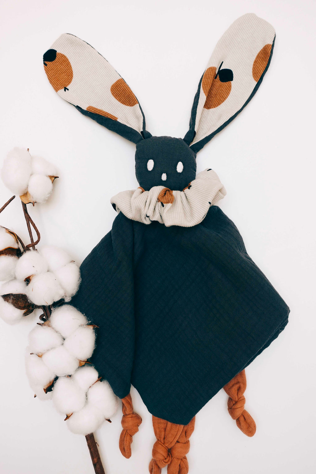Doudou Lange Câlin avec noeuds - Apple