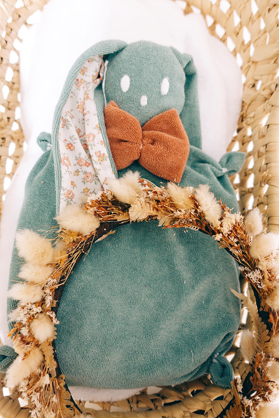 Bouillotte noyaux de cerise éponge - Anouk