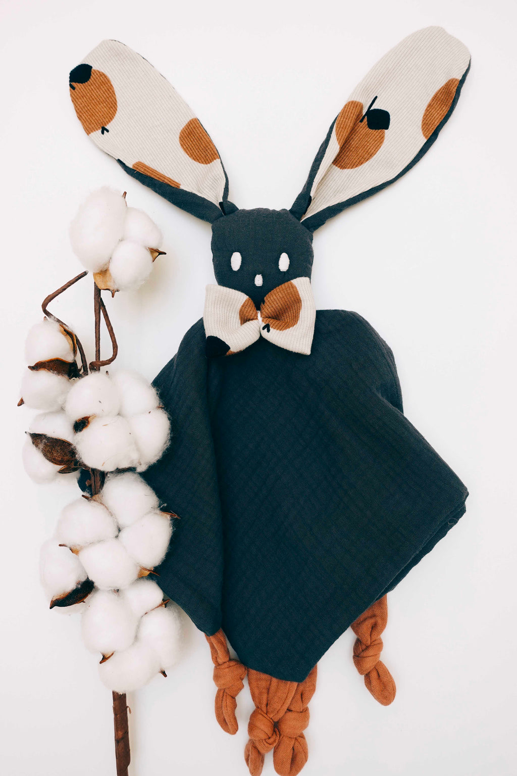 Doudou Lange Câlin avec noeuds - Apple